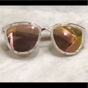 Diff White and Rose Sunglasses